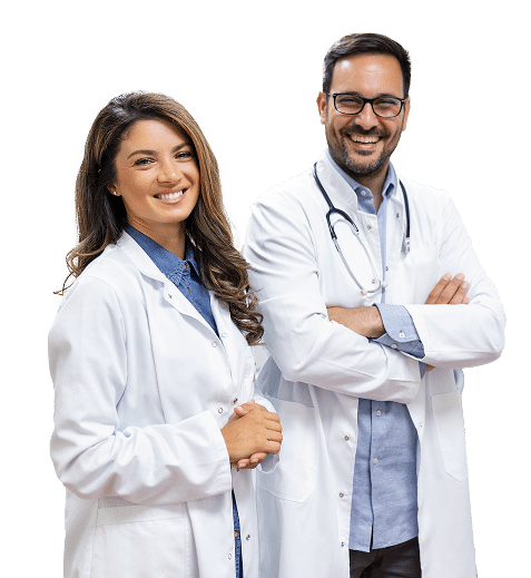 lachende doktoren